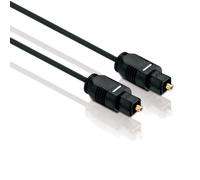 HDSupply TC010-030 Câble Audio Toslink S/PDIF, Fibre Optique, Plug-Plug, Ø 2,2 mm, 3,00 m, Noir