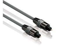 HDSupply TC030-100 Câble Audio Toslink S/PDIF, Fibre Optique, Plug-Plug, Ø 6,0mm, 10,0m, Noir