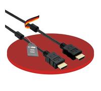 HDSupply X-HC010-050E Câble HDMI Haute Vitesse avec Ethernet et ferrites, connecteur HDMI-A (19 Broches) vers connecteur HDMI-A (19 Broches), Contacts blindés à Double Blindage, 5,0 m, Noir