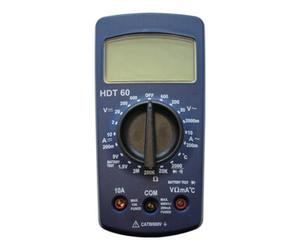 HDT Multimètre HDT 60 Affichage numérique 2-600 V AC/DC 200 mA - 10 A AC/DC HDT Quantité:1