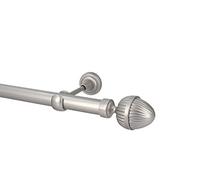 HDTL 25mm Kit de tringle a rideau Metal Fixation murale Gris Mat 200 cm Rode