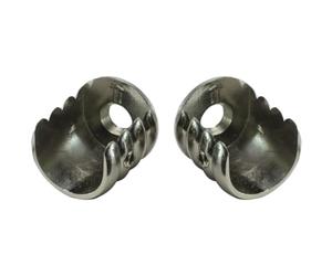 HDTL Accessoires pour Tringles à Rideaux Ø 25mm Acier Inoxydable Ø 25mm Support Naissance (L+R)