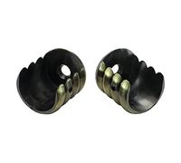 HDTL Accessoires pour Tringles à Rideaux Ø 25mm Laiton Antique Ø 25mm Support Naissance (L+R)