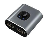 HDTV Splitter,2 En 1 Sortie Adaptateur Connecteur - Plug and Play Adaptateur,pour PC Ordinateur Portable Moniteur TV Home Travail Studio Salle De Classe Salle De Contrôle Vidéoconférence Jeu