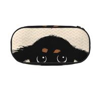 HDTVTV Amour de Chiot Teckel Trousse à Crayons, étui à stylos, Sac à Crayons Portable avec Fermeture éclair, Trousse à cosmétiques
