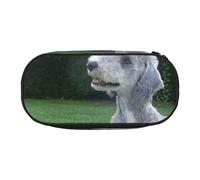 HDTVTV Bedlington Terrier Chiens drôles Chiens à Fourrure Animaux de Compagnie Trousse à Crayons, étui à stylos, Sac à Crayons Portable avec Fermeture éclair, Trousse à cosmétiques