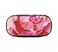 HDTVTV Belles Fleurs Rose Fleur Rose Floral Trousse à Crayons, étui à stylos, Sac à Crayons Portable avec Fermeture éclair, Trousse à cosmétiques