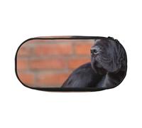 HDTVTV Cane Corso, Gros Chiens Noirs, Animaux de Compagnie Trousse à Crayons, étui à stylos, Sac à Crayons Portable avec Fermeture éclair, Trousse à cosmétiques