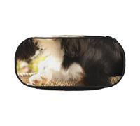 HDTVTV Cavalier King Charles Spaniel Trousse à Crayons, étui à stylos, Sac à Crayons Portable avec Fermeture éclair, Trousse à cosmétiques