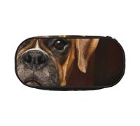 HDTVTV Chien Boxer Trousse à Crayons, étui à stylos, Sac à Crayons Portable avec Fermeture éclair, Trousse à cosmétiques