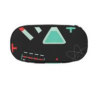 HDTVTV Chimie Verte et modèles scientifiques Trousse à Crayons, étui à stylos, Sac à Crayons Portable avec Fermeture éclair, Trousse à cosmétiques