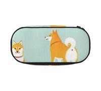 HDTVTV Chiot Shiba Inu Mignon Trousse à Crayons, étui à stylos, Sac à Crayons Portable avec Fermeture éclair, Trousse à cosmétiques