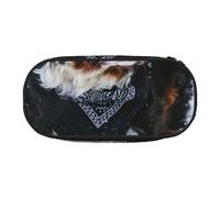 HDTVTV Chute de Neige chez Le Bouvier Bernois Trousse à Crayons, étui à stylos, Sac à Crayons Portable avec Fermeture éclair, Trousse à cosmétiques