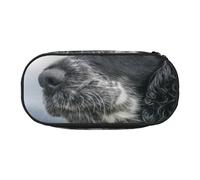 HDTVTV Cocker Spaniel Anglais à Grandes Oreilles bouclées, Noir Trousse à Crayons, étui à stylos, Sac à Crayons Portable avec Fermeture éclair, Trousse à cosmétiques