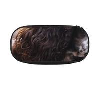 HDTVTV Cocker Spaniel Anglais, Chiens bouclés Blancs brunâtres Trousse à Crayons, étui à stylos, Sac à Crayons Portable avec Fermeture éclair, Trousse à cosmétiques