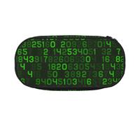 HDTVTV Code Informatique décimal Vert du Programmeur Trousse à Crayons, étui à stylos, Sac à Crayons Portable avec Fermeture éclair, Trousse à cosmétiques