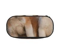 HDTVTV Deux adorables Chiens Akita Trousse à Crayons, étui à stylos, Sac à Crayons Portable avec Fermeture éclair, Trousse à cosmétiques