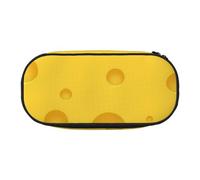 HDTVTV Fromage Jaune Trousse à Crayons, étui à stylos, Sac à Crayons Portable avec Fermeture éclair, Trousse à cosmétiques