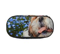 HDTVTV Gros Plan sur Le Shih Tzu Trousse à Crayons, étui à stylos, Sac à Crayons Portable avec Fermeture éclair, Trousse à cosmétiques