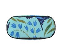 HDTVTV Hirondelles Volantes Fleurs de Printemps Trousse à Crayons, étui à stylos, Sac à Crayons Portable avec Fermeture éclair, Trousse à cosmétiques