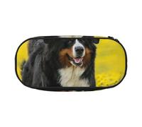 HDTVTV Joyeux Bouvier Bernois Trousse à Crayons, étui à stylos, Sac à Crayons Portable avec Fermeture éclair, Trousse à cosmétiques