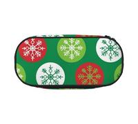 HDTVTV Motif de Baies de Houx de Noël Trousse à Crayons, étui à stylos, Sac à Crayons Portable avec Fermeture éclair, Trousse à cosmétiques