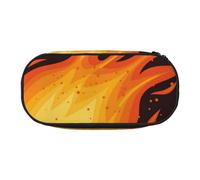 HDTVTV Motif de Flamme de Boule de feu Rouge tombante Trousse à Crayons, étui à stylos, Sac à Crayons Portable avec Fermeture éclair, Trousse à cosmétiques