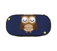 HDTVTV Motif de Hibou de Dessin animé Trousse à Crayons, étui à stylos, Sac à Crayons Portable avec Fermeture éclair, Trousse à cosmétiques