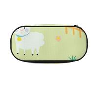 HDTVTV Motif de Mouton de Dessin animé Mignon Trousse à Crayons, étui à stylos, Sac à Crayons Portable avec Fermeture éclair, Trousse à cosmétiques