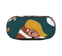 HDTVTV Os de Chien Mignons, Pattes de Chiot, cœurs d'amour colorés Trousse à Crayons, étui à stylos, Sac à Crayons Portable avec Fermeture éclair, Trousse à cosmétiques