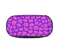 HDTVTV Peau d'alligator Crocodile Rose Trousse à Crayons, étui à stylos, Sac à Crayons Portable avec Fermeture éclair, Trousse à cosmétiques