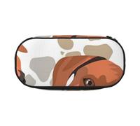 HDTVTV Rhodesian Ridgeback avec Amour Trousse à Crayons, étui à stylos, Sac à Crayons Portable avec Fermeture éclair, Trousse à cosmétiques