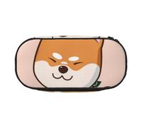 HDTVTV Shiba Inu Mignon et Kawaii Trousse à Crayons, étui à stylos, Sac à Crayons Portable avec Fermeture éclair, Trousse à cosmétiques