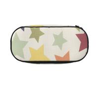 HDTVTV Surface colorée en étoile Trousse à Crayons, étui à stylos, Sac à Crayons Portable avec Fermeture éclair, Trousse à cosmétiques