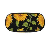 HDTVTV Tournesols Mignons Trousse à Crayons, étui à stylos, Sac à Crayons Portable avec Fermeture éclair, Trousse à cosmétiques