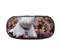 HDTVTV Westie Bokeh West Highland White Terrier Chiens Trousse à Crayons, étui à stylos, Sac à Crayons Portable avec Fermeture éclair, Trousse à cosmétiques