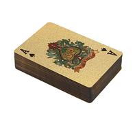Hduacuge 1 Pc 24 K ou Cartes à en Plastique Poker Deck Foil Aluminium Pack Cartes Carte ImperméAble à L'