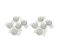 Hduacuge 10 PièCes SéRies 3X3W Haute RVB Rouge Vert Bleu LED Lampe à éConomie D'éNergie Lampe Perles Ampoules 6PIN 45MIL 3W Haute