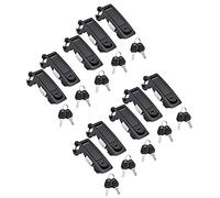 Hduacuge 10PCS Verrou de Compression Levier Verrouillage pour Car RV Porte Serrure à Main Levier RéGlable Loquets ÉPaisseur: 1-5Mm