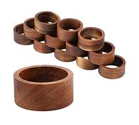 Hduacuge 12 Pièces Ronds de en Bois Porte-Serviettes de Table à Manger pour la Décoration de Table