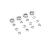 Hduacuge 16 PièCes Roulement en Acier 3X6X2Mm 6X10X3Mm pour C14 C24 B36 MN D90 MN-90 MN99S RC Voiture PièCes de Rechange Accessoires de Mise à Niveau