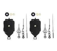 Hduacuge 2 Ensembles de Kit de Mouvement D'Horloge Bricolage Mouvement Oscillant avec Aiguilles Pièces de Réparation D'Horloge à Quartz Pièces de Rechange F