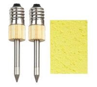 Hduacuge 2 Pièces Pointe de Fer à Souder avec Éponge Interface E10 Pointes de Soudage Pointe à Souder USB Outils de Soudage Ensemble Type B