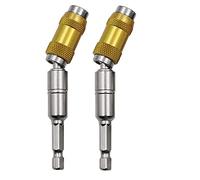 Hduacuge 2 Pièces Support de Tête de Perceuse Rotative Magnétique Support de Tête de Perceuse à Pivot Magnétique Adaptateur de Poignée Hexagonale Magnétique