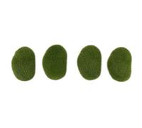 Hduacuge 20 Pièces 2 Tailles Rochers De Mousse Artificielle Mousse Vert Faux Décoratives Pierres Couvertes