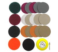 Hduacuge 21 PicèEs SéRies/Ensemble 3 Pouces DIY Voiture LumièRes Kit Automobile Polissage Chiffon à RéCurer Ensemble RéParation Kit Papier de Verre