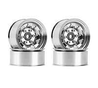 Hduacuge 4 PièCes 1.55 Moyeu de Jante de Roue en MéTal Beadlock pour Voiture sur 1/10 RC Axial Jr 90069 D90 CC01 LC70, 5