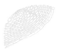 Hduacuge 47 Pouces Filet De Rechange en Caoutchouc Transparent Sac De Remplacement pour Filet D'atterrissage De PÊChe À La Mouche Articles De PÊChe