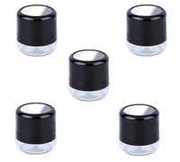 Hduacuge 5 Pièces Boîte de Poudre Libre Vide, Boîte de Poudre de Maquillage, Boîte de Poudre Libre Miroir Portable, Fond de Teint Miroir de Voyage DIY