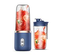 Hduacuge 6 Lames Portable Juicer Cup Juicer Fruit Cup Automatique Presse-Agrumes ÉLectrique Smoothie Blender Robot Culinaire,A
